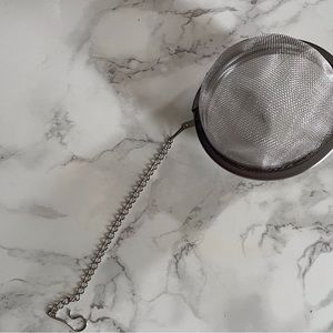 3 inch stainless steel tea ball infuser with chain. Great for loose leaf…